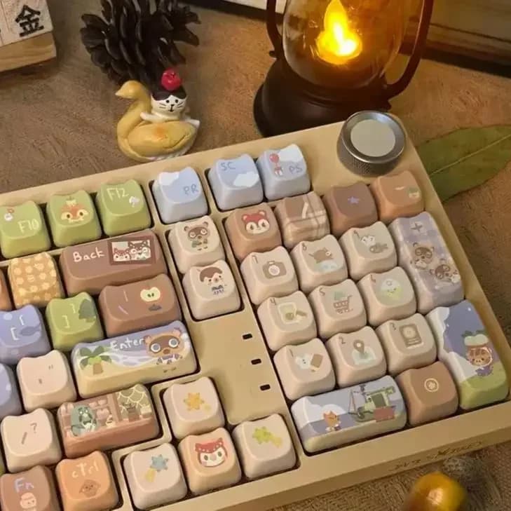 142 keys Custom Gift Cute Cat Copritasti New Covers MAO Mechanical Keyboard Thermal Sublimation 2.25 U 2.75U for Alice