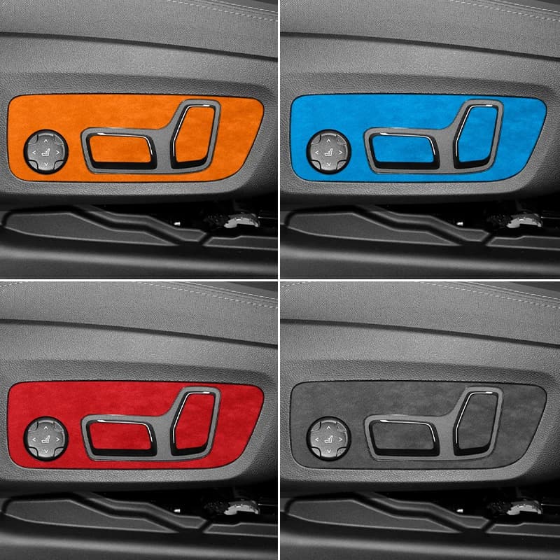 Realizzato in Alcantara per BMW X3 G48 G45 (2025-) Pannello di controllo del seggiolino auto Cornice adesiva Antigraffio Interni Tuning Accessorie