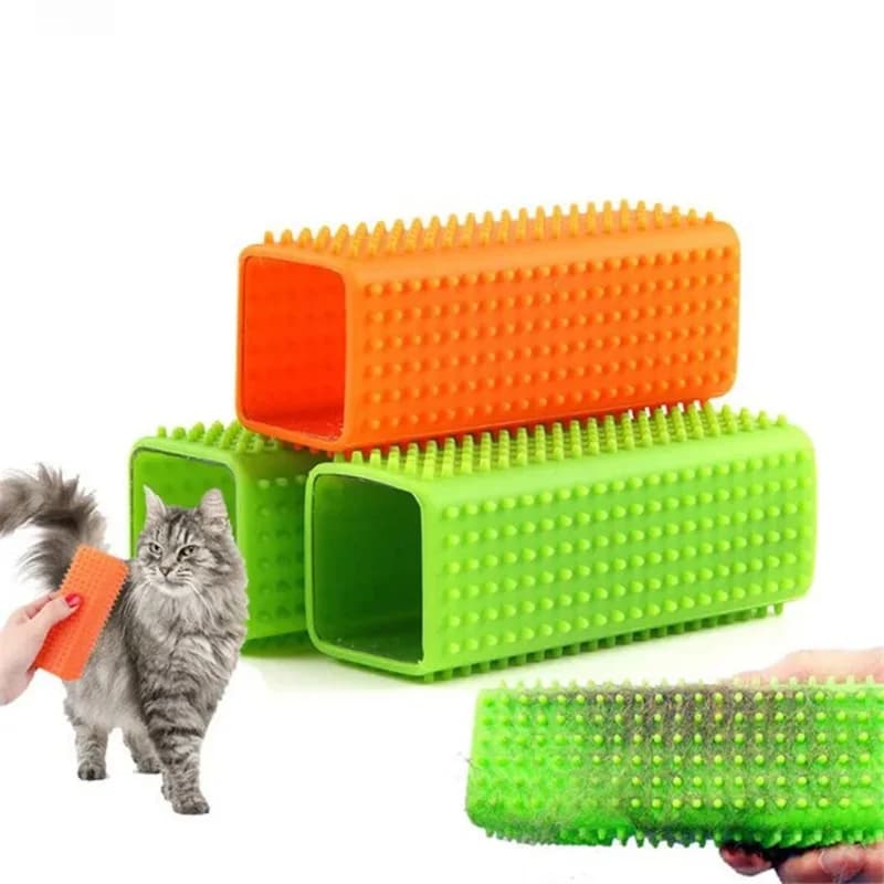 Spazzola per la rimozione dei peli degli animali domestici per cani e gatti – Strumento per la toelettatura in silicone per la rimozione del pelo