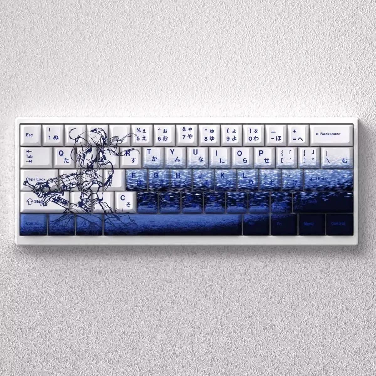 73 keys Copritasti Saber Copritasti Anime Copritasti Dye-sub Profile PBT Cherry for mechanical keyboard Ace60/65/68