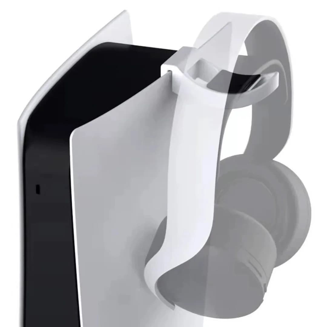 Supporto per cuffie per controller PS5, gancio antiscivolo per cuffie da gioco Playstation 5, accessori per l'organizzazione con gancio perforabile.
