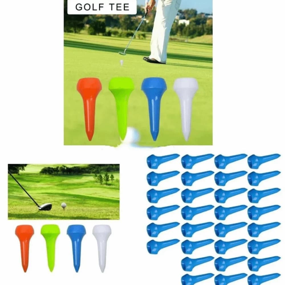 50pcs Multi-Color Golf Ball Pegs Precise Swing Plastic Mushroom Ball Nail Improve Accuracy Ball Holder Golf Tee