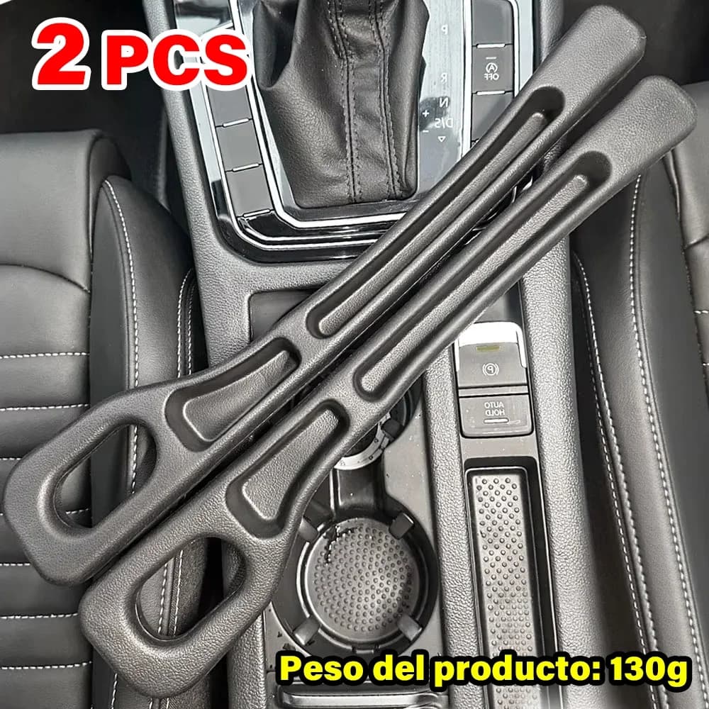 2 Pezzi Organizzatore Universale per Fessure Sedile Auto in PU, Striscia Anti-perdita, Organizzatore per Spazi tra Sedili, Accessori