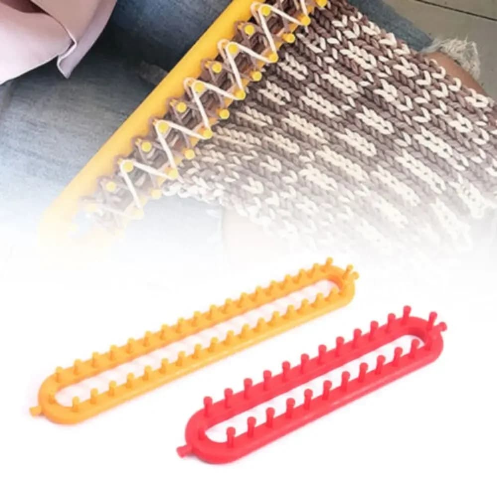 Durable Plastic Weaving Loom Knitting Kit DIY Rectangle Wool Knitter Handmade Craft DIY Machine Sewing Tools Men