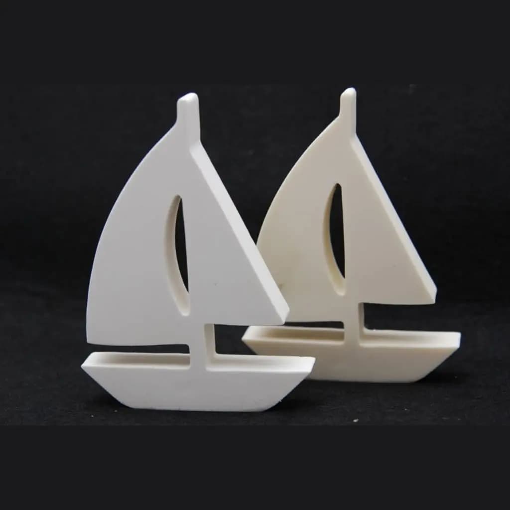 3D Sailboat Night Light Silicone Mold DIY Sailboat Tealight Candle Holder Resin Plaster Mold Nautical Home Decor Handmade Craft