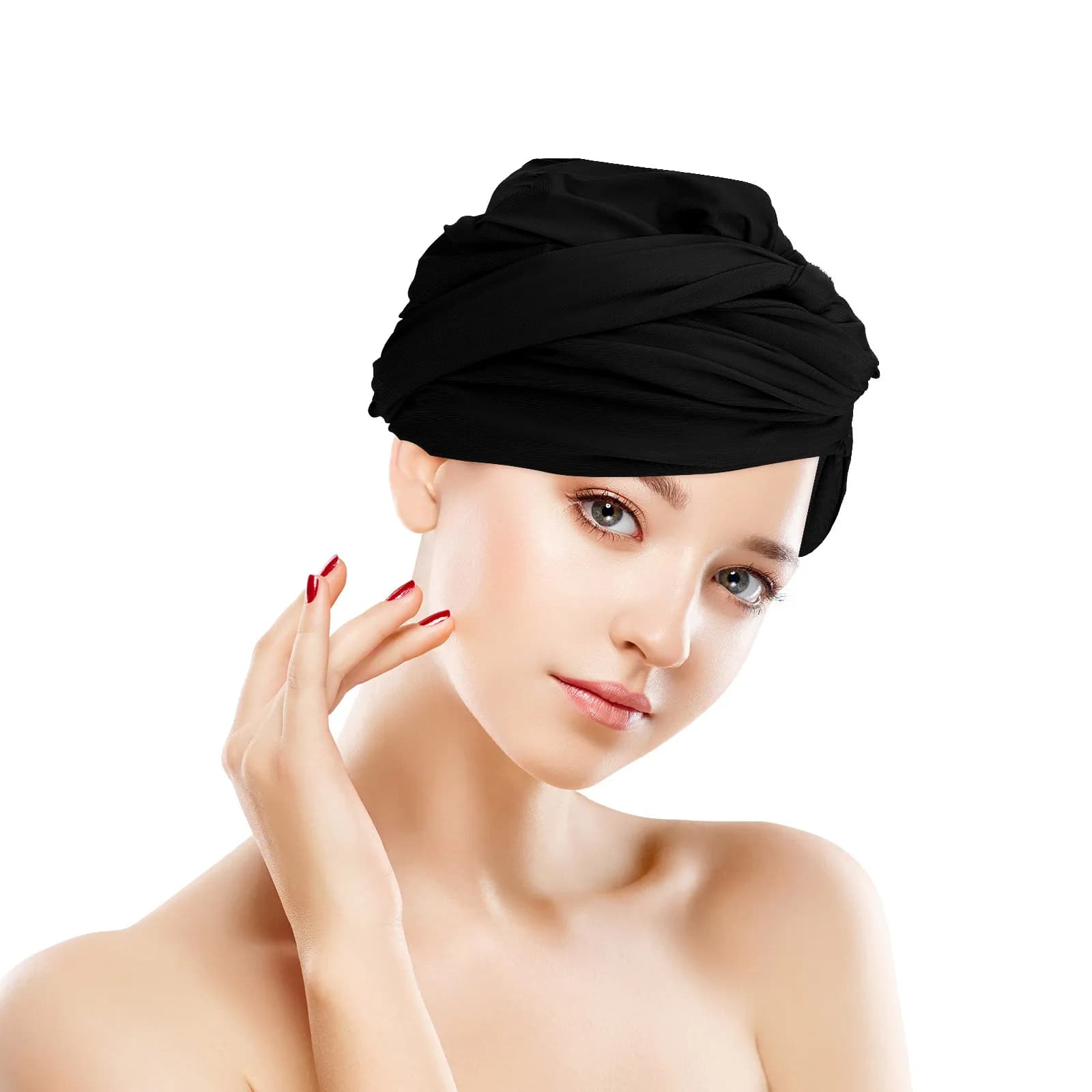 Cuffia da Nuoto in Silicone Impermeabile Extra Large per Adulti, per Capelli Lunghi, Trecce e Dreadlocks, per Donne, Nuotatori e Bagnanti