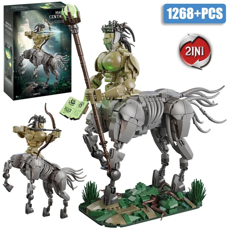MOC Centauri magici Figura Building Blocks Kit Assemblare Creatura magica Centauro Modello Mattoni Set Giocattoli per bambini Ragazzi Regali