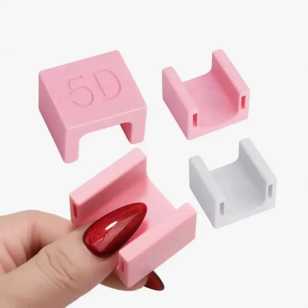 Magnete per Unghie Effetto Occhio di Gatto Forte e Magnetico, con Perline di Vetro Luminose a Lato Largo, Bastoncino Magnetico Multifunzionale a Forma di U