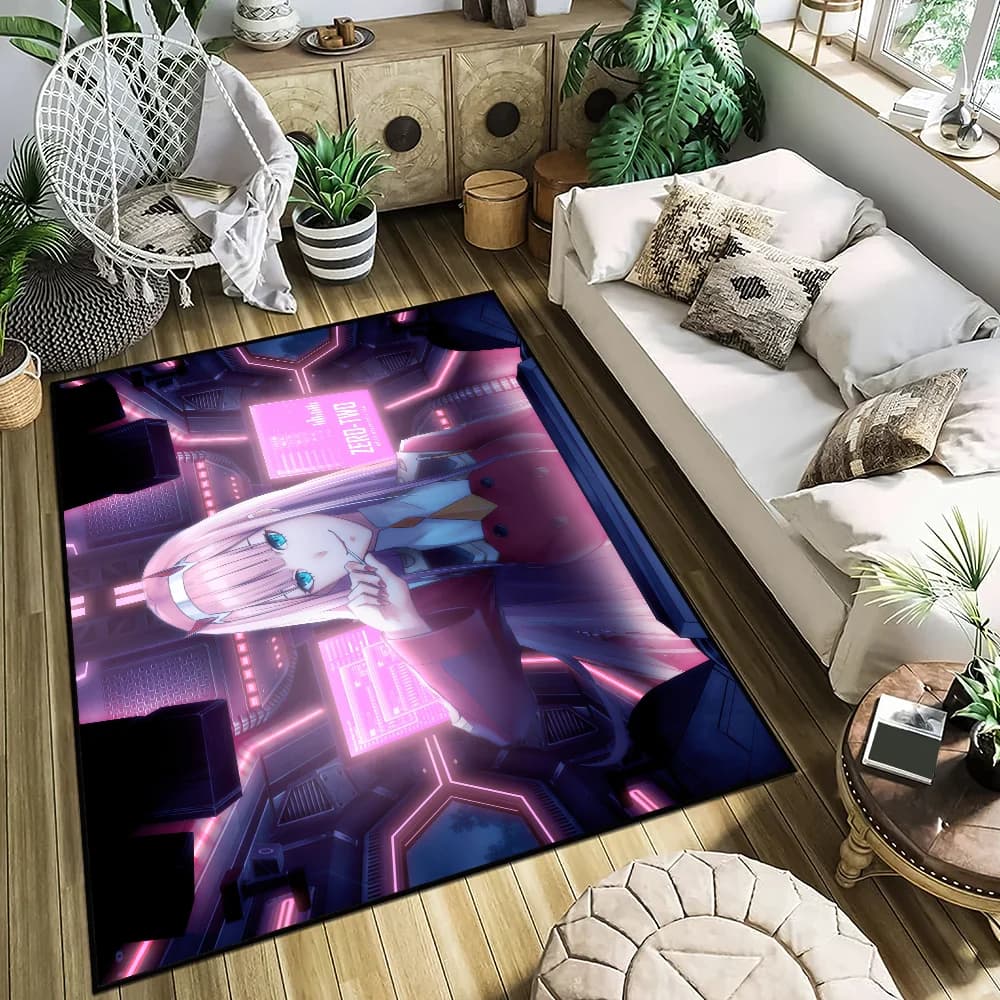 DARLING in the FRANXX Anime piccolo tappeto per la decorazione della camera da letto della casa Cucina Bagno Tappeto super assorbente Piede antiscivolo