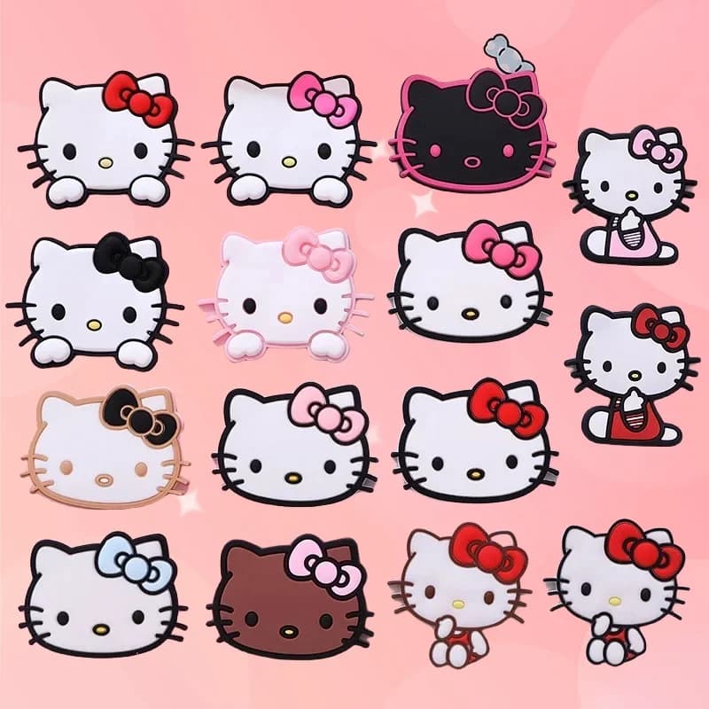 Nuovi Charm per Scarpe Hello Kitty, 1 Pezzo, Accessori Cartoon per Zoccoli, Decorazioni per Sandali, Regalo di Compleanno per Bambine