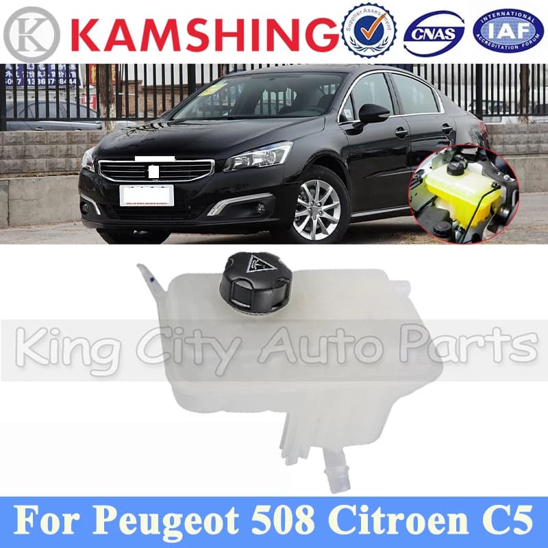 Serbatoio di espansione del liquido di raffreddamento del radiatore CAPQX per Peugeot 508 2011-2016 Citroen C5 serbatoio dell'acqua bollitore ausiliario bottiglia antigelo