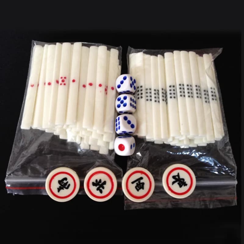 Commercio estero Nuovo Mahjong giapponese Mahjong Imitation Bone Chips Bar per un set di 88 dadi Wind Zhuang