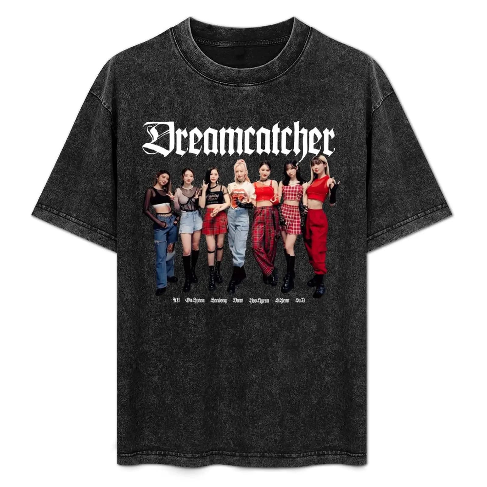 DREAMCATCHER T-Shirt Plus Size Solid Color T-Shirt