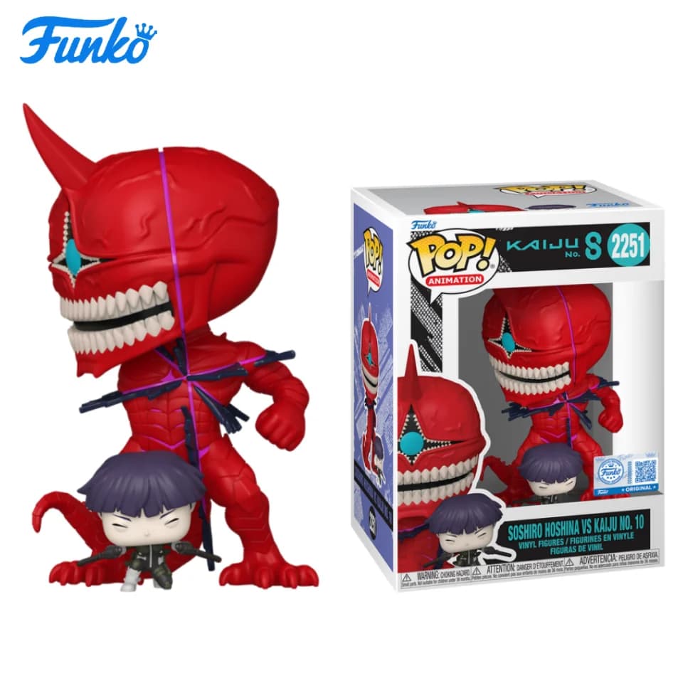 Funko Pop Figure Duo: Mostro n. 8 Shogoro Hoshiko e Monster No. 10 - Regalo di Capodanno - Ottimo regalo per amici e familiari per Natale, Capodanno e compleanni, Decorazione a tema pop culture, Regalo di compleanno, Oggetti da collezione di fumetti, Merchandise con licenza ufficiale, Oggetti da collezione di alta gamma, Artefatti di fumetti, Regali per geek, Oggetti da collezione