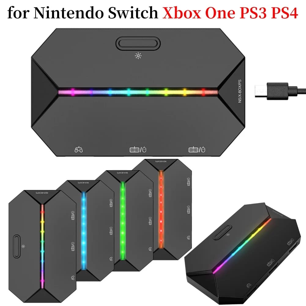 G6L Gaming Keyboard Mouse Converter adattatore per Controller Mobile cablato portatile per Nintendo Switch per NS/NS OLED/Xbox One/PS4