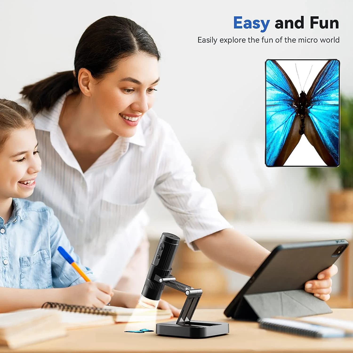 Microscopio digitale wireless A72T Ingrandimento 50X-1000X WiFi USB Mini microscopio portatile portatile Lente d'ingrandimento per monete