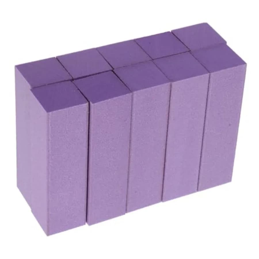 10Pcs Manicure Files Nail Buffer Blocks Dual Side Sponge Nail Files Polishing Blocks for Home Salon Pedicure Use 3.54X0.98X0.98