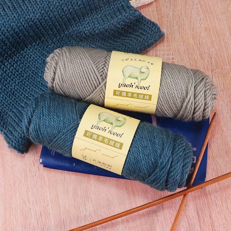 1ball 100g Crocheting and Kntting 50% Wool Yarn 50% acrylic Crochet Yarn Knit sweater Cardigan Blanket line hat shawl thread