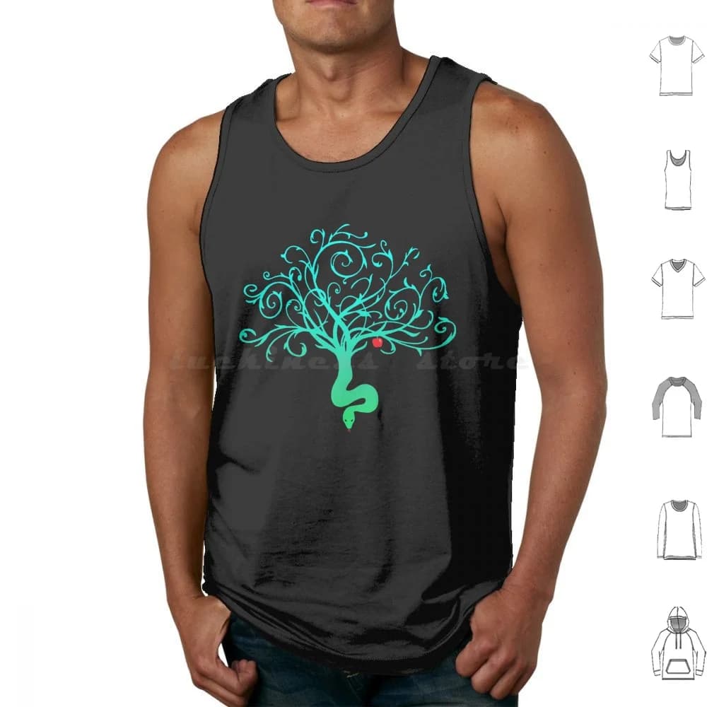 Temptation Tank Tops Vest Sleeveless Biblical Temptation Life Symbol Geed