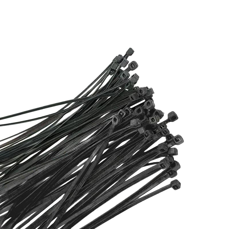 2x100/2x150/2x200/3x150/3x200mm Fascette per cavi in nylon Fascette autobloccanti Bianco Nero 2mm 3mm Larghezza 100 pezzi