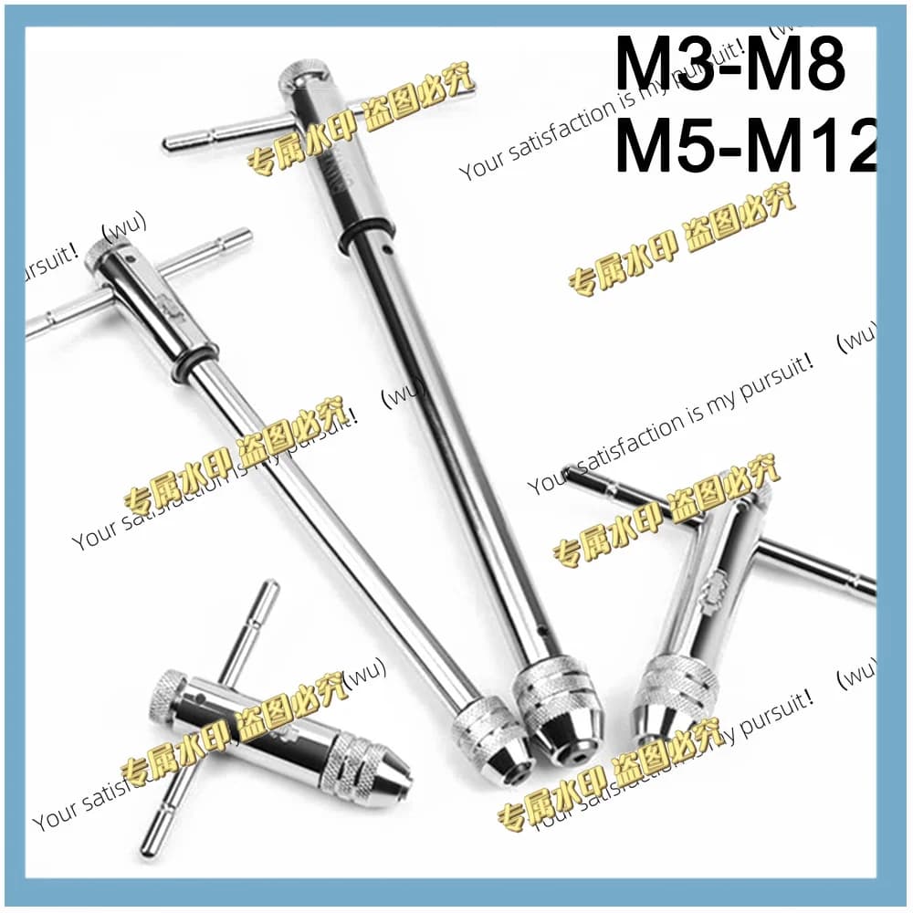 Chiave a cricchetto regolabile M3-M8 M5-M12 con set di maschi e filiere metrici M3-M8 per viti, utensili da officina meccanica