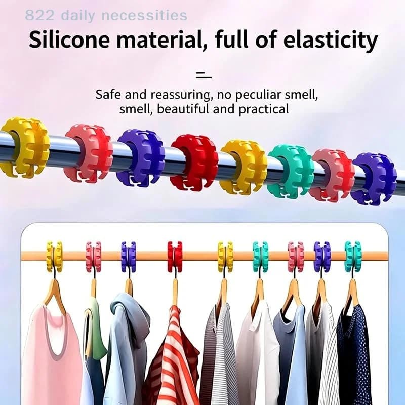 5Pcs Anti-Slip Flower Clothes Hangers with Windproof Clips Laundry Stopper Durable Wind Resistant Hangers for Outdoor Balcony Cl