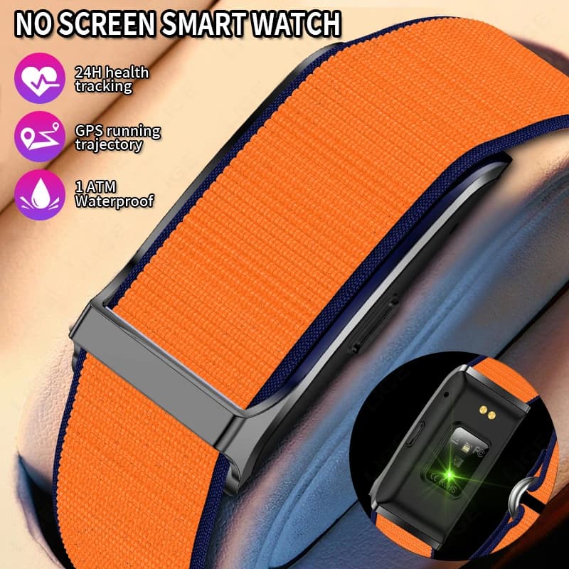 LIGE New Without Screen Smart Watch GPS Trajectory 20 Days Ultra Long Use Oxygen Blood Pressure Monitor in Blood Smart Sports Bracelet