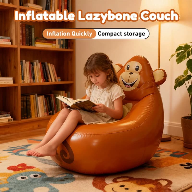 Inflatable Pivot Sofa in 4 Styles Portable Inflatable Camping Chair Outdoor Sofa with PVC Air Cushion For Living Room Balcony Garden