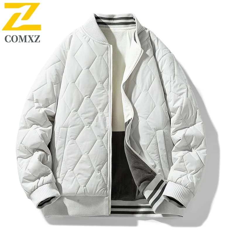Men's Cotton Jacket 2025 New jacket with thick cold-resistant hot baseball collar on both sides Cotton jacket for outdoor clothing