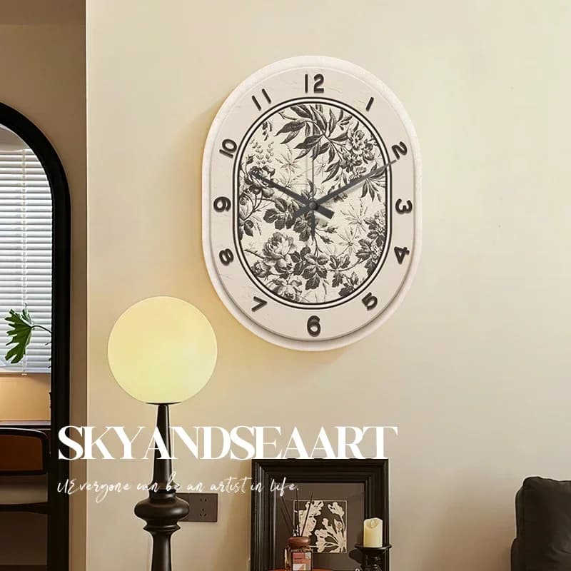 Silent aesthetic wall clock Art Mural Luxury restaurant Nordic wall clock Modern interior Relogio De Parede Room decoration