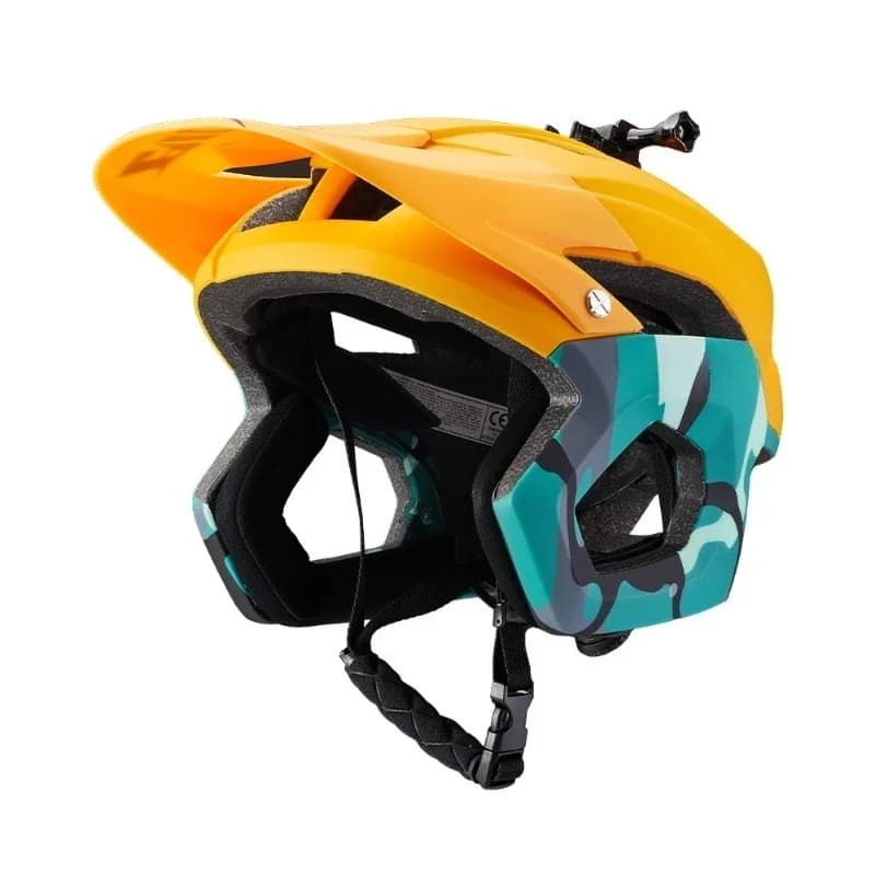 Casco da Mountain Bike Spagnolo DropFrame Off-Road AM, Mezzo Casco Enduro Ultra Leggero e Traspirante 3/4