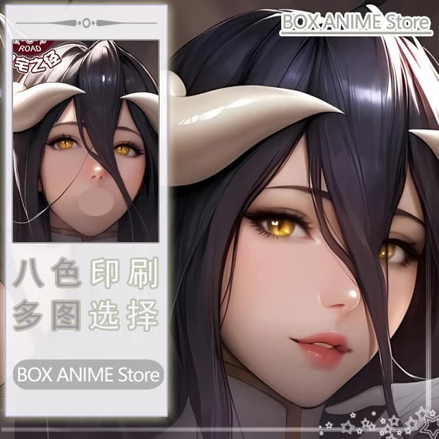 Overlord albedo Anime Game Dakimakura Hing Body PillowCase Cushion Otaku Bed Linings Xmas