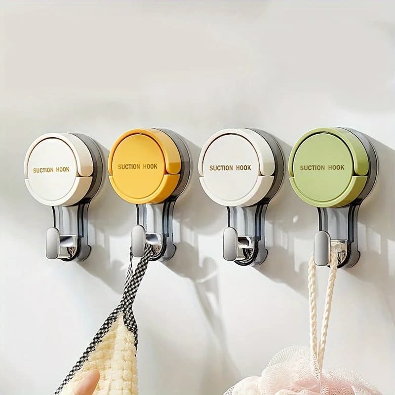 Gancio a ventosa, forte gancio adesivo senza perforazione sottovuoto, cucina, bagno, pareti del bagno sono senza tracce e mobili
