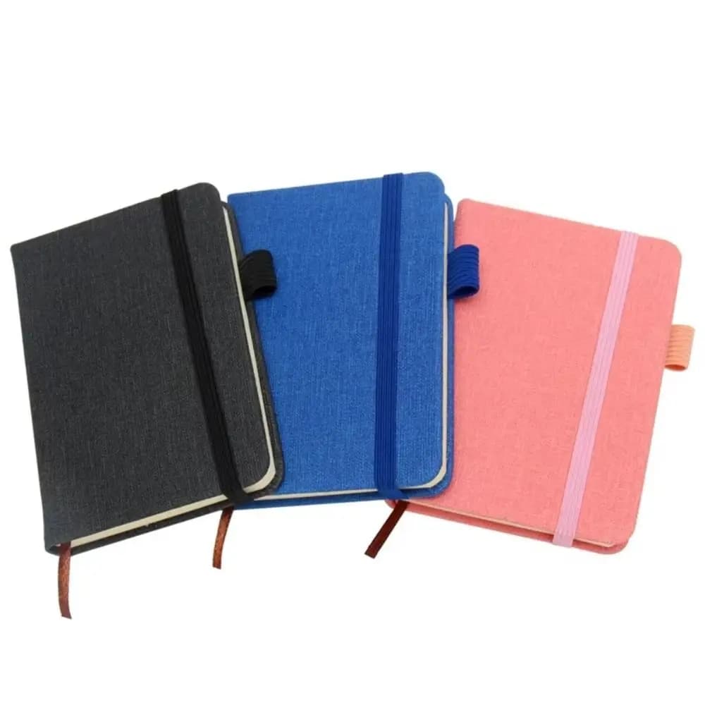 100 Sheets Pocket Notebook Square Blank Page Linen Cloth Grain Mini Notepad Thick Paper A7 Size Work Planner Writing Supplies