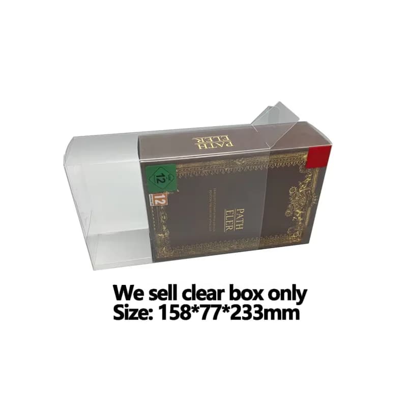 Transparent PET protective cover For Switch NS for octopath traveler Pal EU version game box storage display box