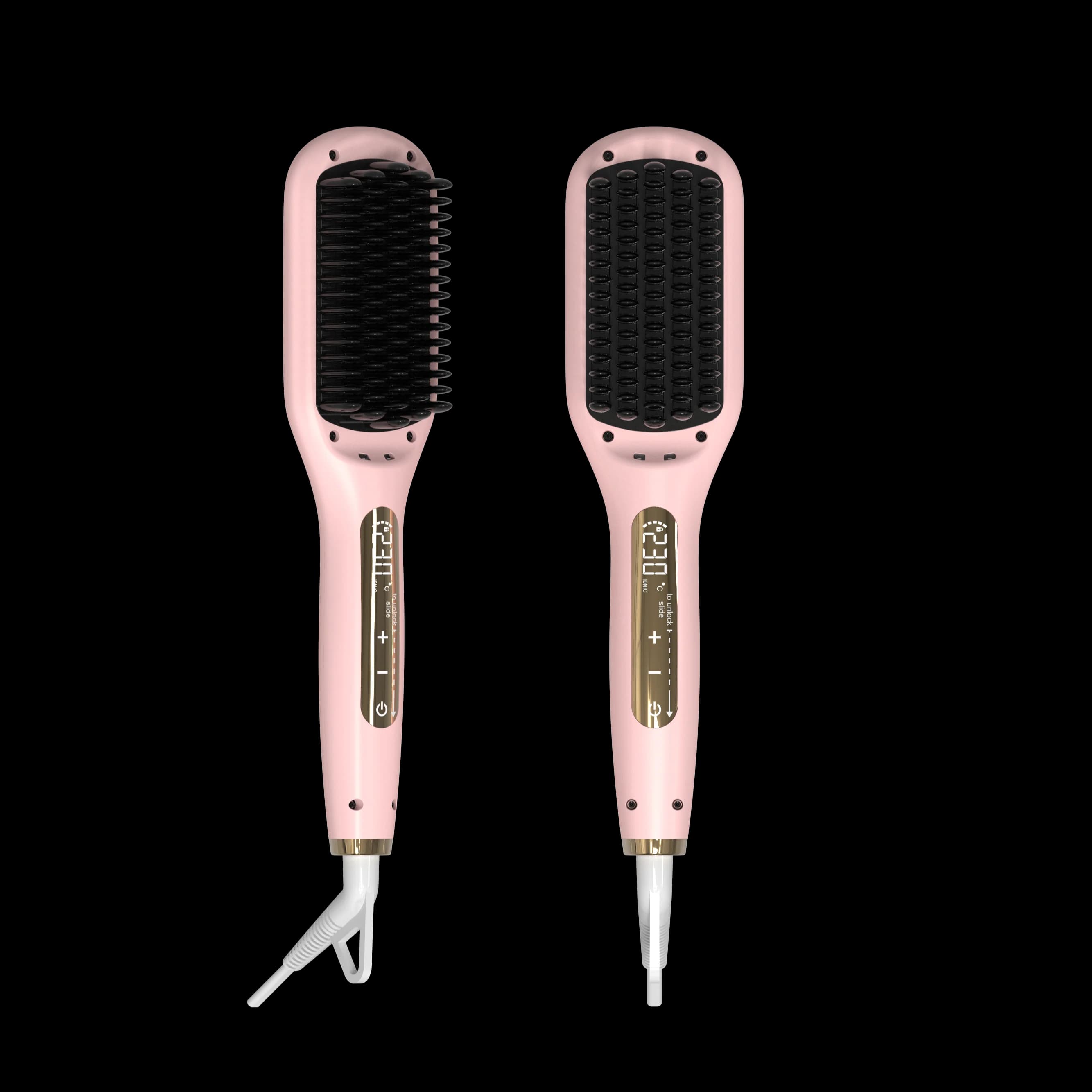 Touch Screen Hot Selling High Temperature Hair Straightener Comb Electric Hot Comb Straightening Hair Brush
