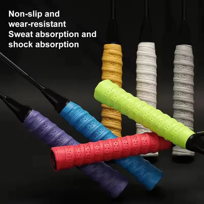 Racket Handle Tennis Handle Skin Wrap Overgrip Premium Perforated Anti-slip tennis for Rackets Anti-slip Addensate for badminton