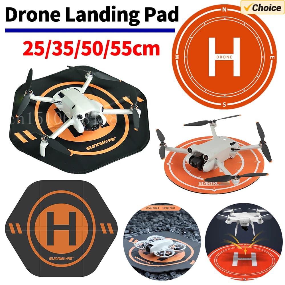 Tappetino di atterraggio per drone da 35 cm Tappetino di atterraggio pieghevole universale Tappetino di atterraggio per aereo a doppia faccia per accessori drone DJI NEO/Mini4Pro
