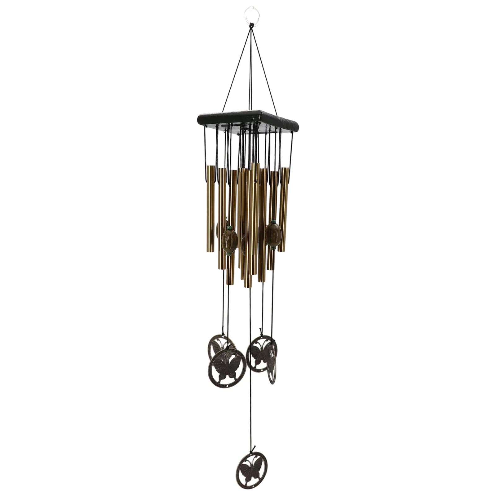 1pc Large Wind Chimes Bell Stainless Butterfly 12 Tube Outdoor Windchime Garden Yard Balcony Corridor Decoration