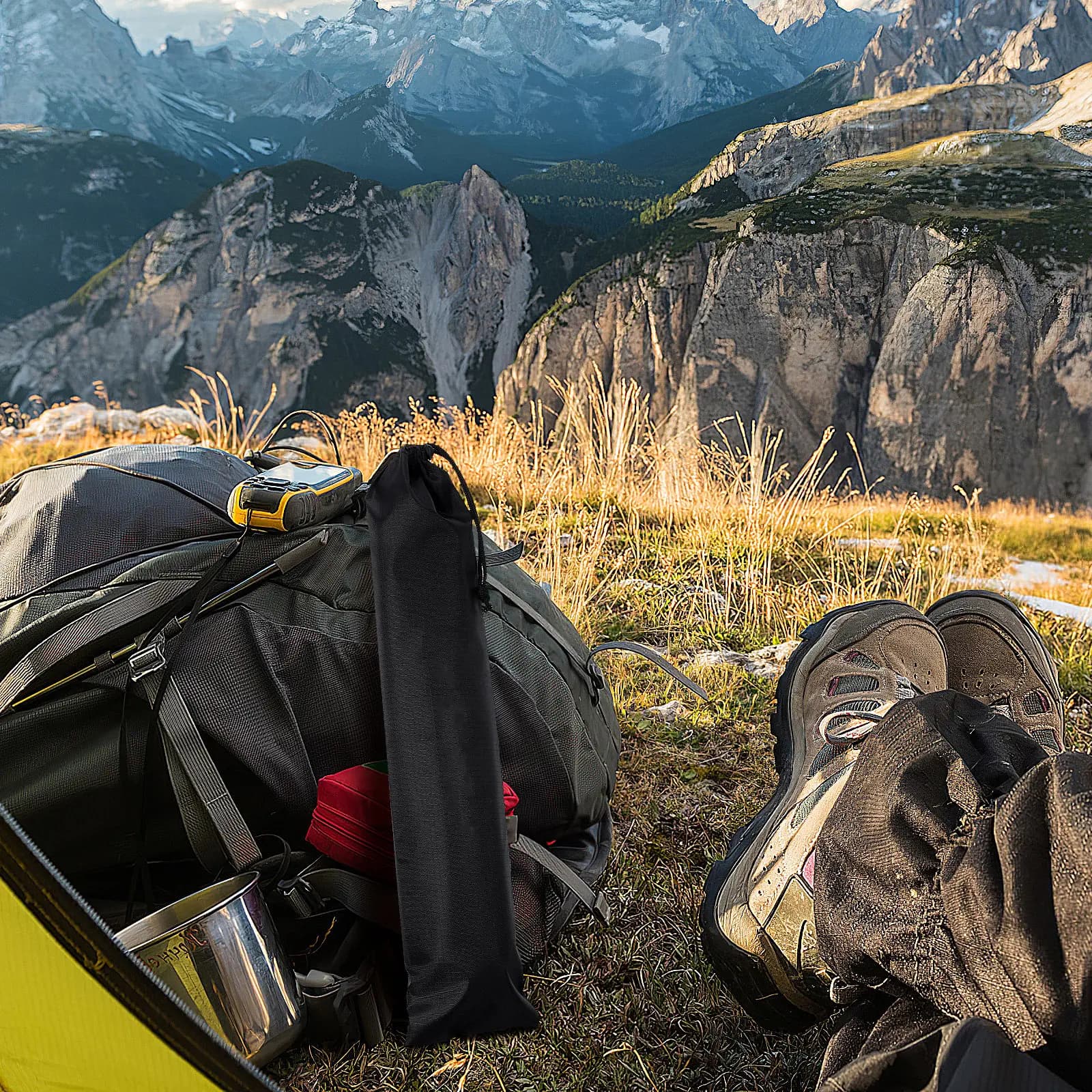 Portable Storage Bag for Trekking Sticks Up to 70 cm, Water Resistant, Hiking Equipment Organizer