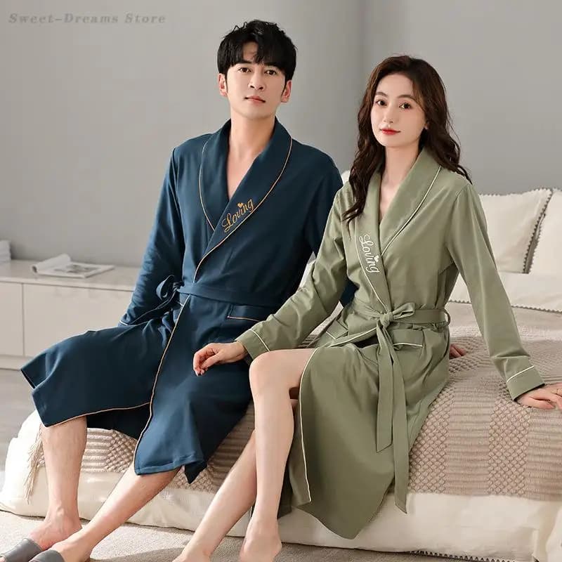 Women's Cotton Night Dress Plus Size 4XL Night Shirt Kimono Dresses