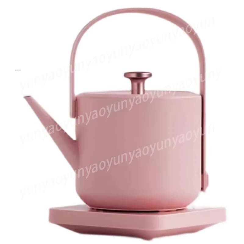 304 Stainless Steel Electric Kettle Portable Small Water Pot with Handle Beam Household Office Tea Brewing Appliance