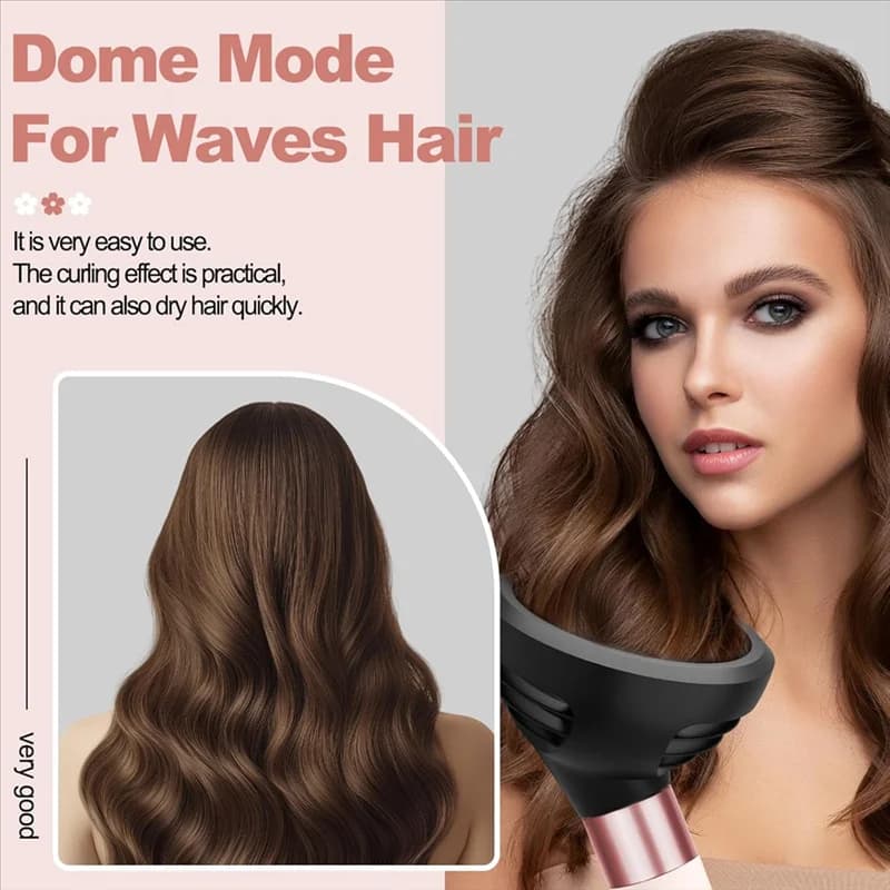 A35R Wave Curl Diffuser Black And Large Round Brush Attachment For Dyson Airwrap To Enhance Curl Definition Control Wavy