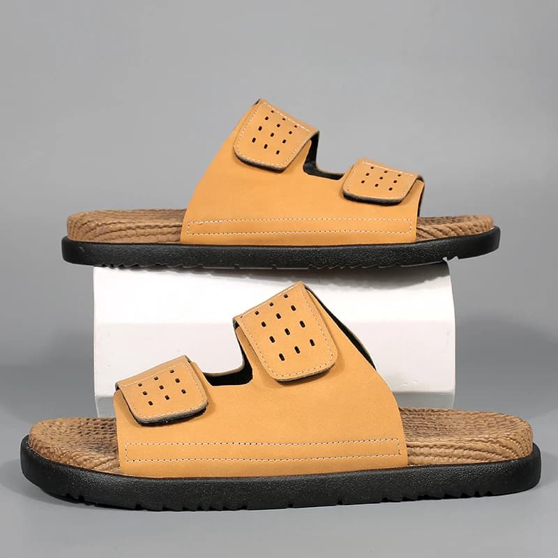 Birkent Men's Slippers Summer Outdoor Wear-Resistant Slip-Resistant Sandals Soft Bottom Comfortable Flat Heel EVA Material