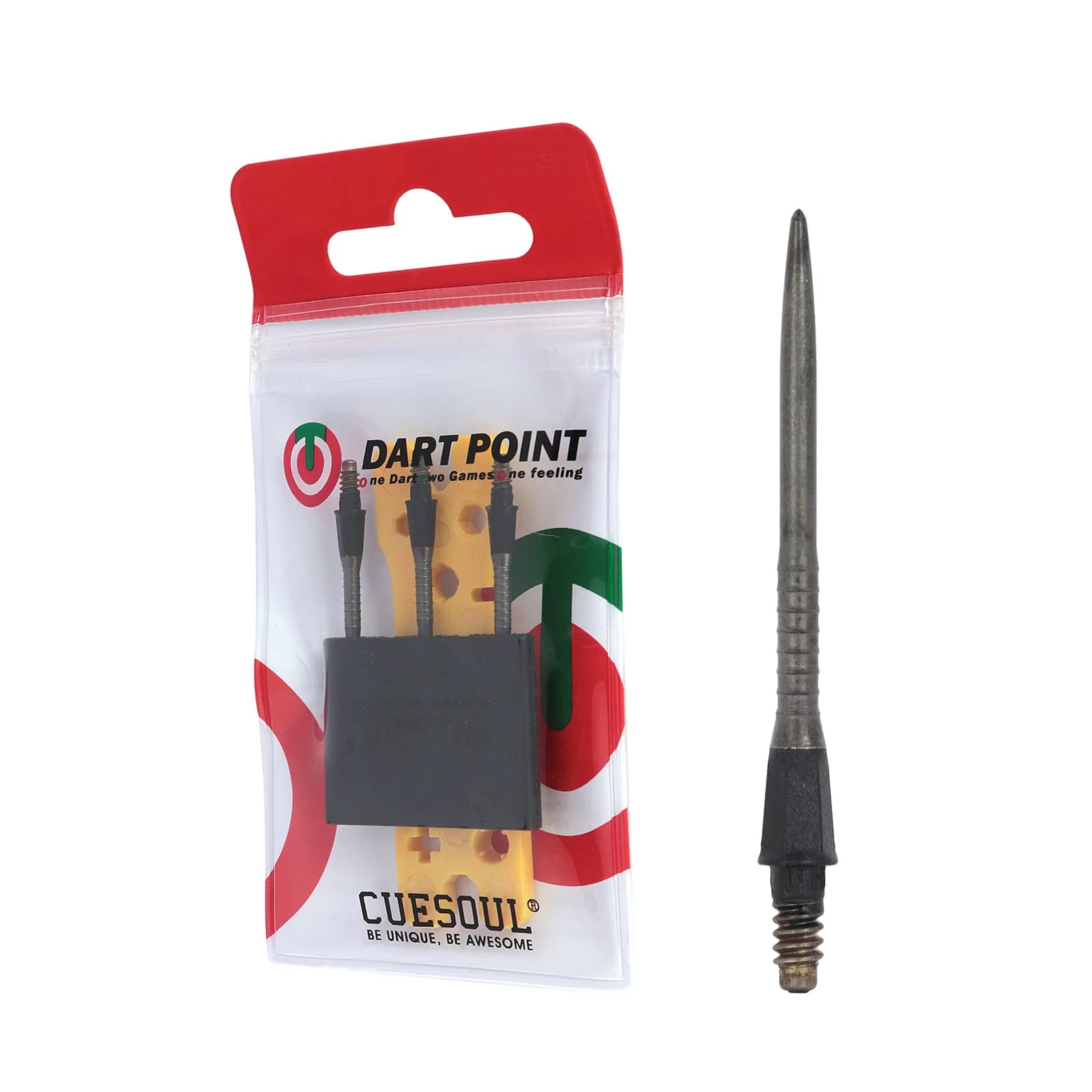 CUESOUL OTO Punta in acciaio con filettatura piccola Punta per freccette 37 mm solo applicabile al set di freccette CEUSOUL OTO