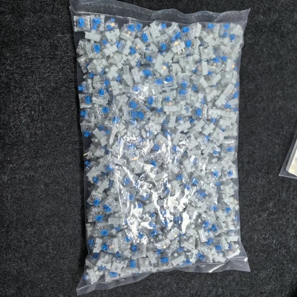 20Pcs Plastic Mechanical Keyboard Switches Dustproof Tactile Key Switch Clicky Silent Switch Replacement Parts