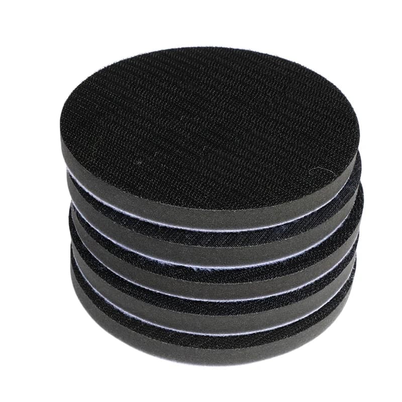 1 pz/5 pz soft sponge interface pad 5 inch 125mm abrasive disc support pads abrasive discs with hook and polisher ring