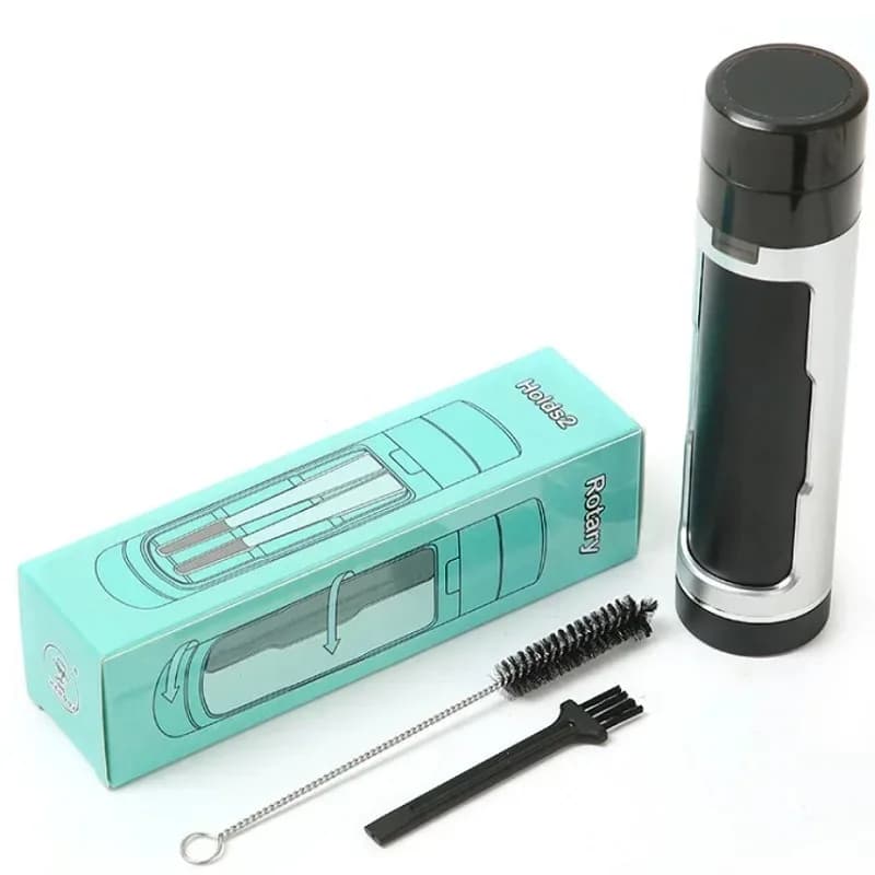 Grinder Portatile per Erbe Secche con Funzione 3 in 1: Tubo per Riempimento Tabacco, Tritaerba, Porta Sigarette, Accessori per Pipa