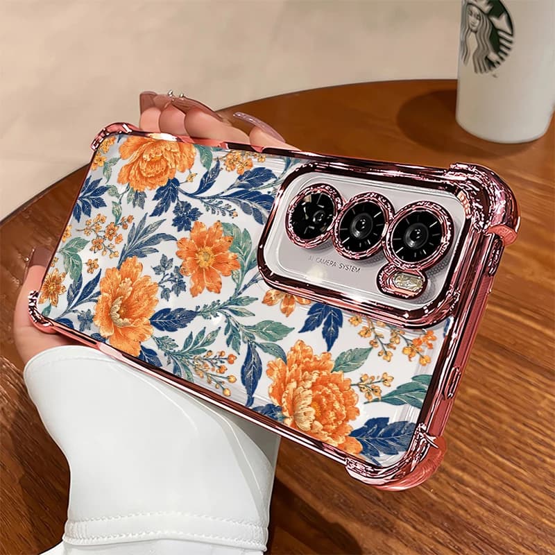 Drop Resistant Phone Case For Honor 600 Pro 50 400 200 Smart Lite Flower Pattern Slim Lightweight Silicone Protective Cover Capa
