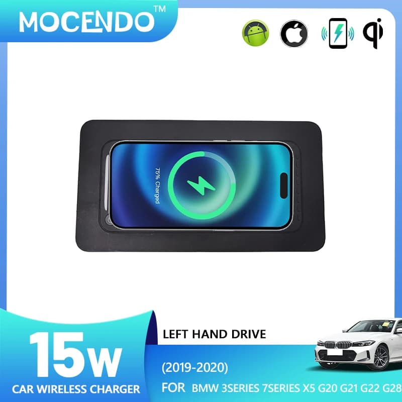 PER BMW Serie 3 G20 G28 Serie 4 Con Chiave della Carta NFC Caricatore Senza Fili Per Auto Veloce Piastra di Ricarica Del Telefono Accessori 2020 2021 PER LHD